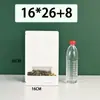 Saco Autoportante de Selagem de Oito Lados com Janela Fosca Spot Saco de Papel Kraft Branco Autovedante Saco de Embalagem Plástica para Alimentos Selado Chá