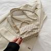 Mini bolso cuadrado pequeño, estilo coreano 2024, nuevo bolso de empalme estampado a la moda, bolso bandolera de hombro personalizado para mujer.