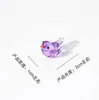 Zibo Mini Buquê de Flores Artificiais Esmaltadas Ornamento de Flor de Vidro Vaso Flor Preservada Artesanato Decoração de Mesa Presente