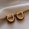 @Oferta especial: Brincos C-ring retrô de luxo leve, versáteis para outono e inverno, brincos Maillard, estilo nicho com toque de alta qualidade, atacado