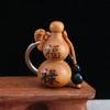 Suministros del Fabricante Llavero de Calabaza de Madera de Durazno Regalo Creativo Colgante de Llavero Arte en Madera