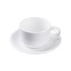 Taza de Café de Cerámica Europea Juego Sencillo Leche Blanco Puro Creativo Té con Leche Hotel Restaurante Taza de Café y Platillo Universal Venta al por Mayor