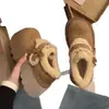Zapatos de Nieve de Algodón Birkenstock de Suela Gruesa Retro que Aumentan la Altura Completamente Cubiertos para Mujer 2026 Invierno Nuevos Versátiles Lindos Zapatos Peludos con Lazo