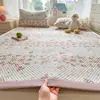 Juego de Tres Piezas de Alfombrilla Refrigerante de Látex de Seda de Hielo para Verano, Alfombrilla Suave Refrigerante Estampada, Colchón de Doble Uso, Individual, Estilo Fresco de Dibujos Animados, Alfombrilla de Seda de Hielo