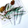 Suministro de fábrica 12 pajitas de vidrio de borosilicato transparente de 200 mm de color, resistentes a altas temperaturas, respetuosas con el medio ambiente, para té con leche.