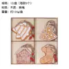 Ornamento triplo de madeira estilo retrô americano de pão de gengibre, casa de pão de gengibre, sino, floco de neve, meia de Natal, árvore de Natal, vitrine, pingente de atmosfera