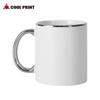 Tazas Electroplateadas, Tazas Creativas en Blanco Personalizadas, Tazas Cerámicas para Oficina, Tazas de Regalo Souvenir