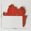 Fantasma de Halloween Calabaza Bruja Esquina de Puerta de Madera Decoración Superior de Puerta Interior para el Hogar Talla en Madera Moderna Halloween MDF