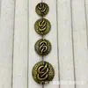 Botões metálicos convexos com nós para ternos estilo Chanel, casacos de lã tricotados, botões decorativos simples e versáteis para costura à mão