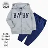 Ropa infantil de comercio exterior, suéter infantil de dos piezas de primavera y otoño, suéter con capucha, ropa de bebé, ropa de salida, entrega de una pieza