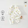 Roupas de Bebê Classe A Macacão 100% Algodão Todas as Estações Sem Costura Camada Base Primavera e Outono Romper Macacão Unissex para Recém-Nascido