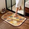 Alfombrilla de Baño de Barro Diatómico Estilo Retro para Puerta de Baño del Hogar Alfombrilla de Suelo para Baño Absorbente de Agua, Secado Rápido, Resistente a Manchas y Antideslizante Alfombrilla Venta al por Mayor