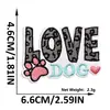 Nuevos Parches de Tela Bordados con Frases en Inglés Personalizadas con Adhesivo Termofusible, Parches Decorativos Lindos de Perro mm, Parches en Stock
