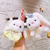 Juguete de Peluche Lindo, Muñeca de Conejo Linda Vestida, Versátil Colgante de Bolsa de Conejito Pequeño, Llavero, Regalo Pequeño