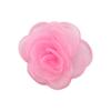 Flor de Malla de 8cm con Borde Quemado 10cm Hecha a Mano Borde Horneado Flor Camelia Ramillete Adorno para la Cabeza Ropa Zapatos Accesorios Adornos Florales Punto