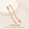 Cadena de extensión de acero de titanio, pulsera de perlas ajustable, cadena de extensión para collar, cadena para clavícula, cadena de cola, accesorios de cadena con cierre de langosta