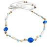 Collar Redondo de Madera Artificial Estilo Étnico Retro Diseño Nicho Moda Cadena para Suéter Collar Simple Versátil para Mujeres