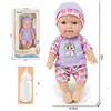 Muñeca Bebé Reborn de Vinilo de 10 Pulgadas Transfronteriza Muñeca de Nacimiento Simulada con Biberón Juguete de Confort Infantil Regalo