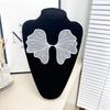 Nueva flor de organza con cuentas, pieza de flor, collar falso, accesorios hechos a mano, bordado, encaje, collar, flor que se puede cambiar de forma