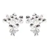 Pendientes de ramo de perlas dulces creativos de estilo ins para mujer, diseño exquisito de nicho, pendientes delicados y versátiles