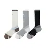 Calcetines Deportivos de Primavera y Verano para Mujer, Absorbentes de Sudor, Transpirables, Bloques de Color, Suela de Toalla, Amortiguación, Secado Rápido, Calcetines de Compresión, Calcetines Deportivos para Pantorrilla