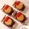 Bolsas para empaque de mooncakes hechas a mano y bolsas selladas lateralmente con base inferior, ofreciendo una sensación premium; bolsas de embalaje individuales para pasteles de 75 gramos