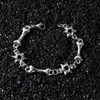 Nuevo Pulsera de Aleación Estilo Hip-Hop Personalidad Clásica Hueso de Perro Estrella Hexagonal Parche Parche Estilo Ins