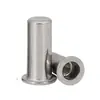 Acero Inoxidable 304 Cabeza Plana Cabeza Avellanada Pequeña Remache Tuerca para Agujero Ciego Liso M3M4M5M6-M12 Tuerca Remachable Ciega Impermeable
