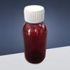 Frasco Popular de Plástico Marrom 150ml com Tampa de Segurança Frasco Pet para Xarope Frasco Graduado para Líquido Frasco Plástico para Líquido Oral Pe