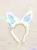 Nueva Diadema de Felpa Luminosa con Orejas de Conejo y 10 Luces, Orejas de Conejo Parpadeantes, Venta al por Mayor para Puestos, Súper Popular