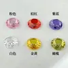Piedras Sueltas de Circonia Redondas Facetadas en Forma de Semicírculo con Base Plana de 5-12 mm en Varios Colores, Adecuadas para Engastar en Anillos, Colgantes y Pendientes