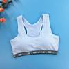 Conjunto de Ropa Interior de Desarrollo para Niñas con Letras de Moda para Escuela Secundaria y Primaria Chaleco Pequeño con Almohadilla de Esponja Ropa Interior