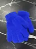 Guantes de Cristal de Terciopelo para Niños Otoño e Invierno, Guantes de Dedo Completo Cortavientos y Cálidos, Color Liso, Guantes de Dedo para Ciclismo de Estudiantes