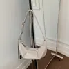 2026 Bolso Nuevo Estilo Coreano Ins de Gran Capacidad Vintage Plegado Tipo Empanada, Bolso Cruzado Casual de Hombro de Nicho con Estilo Perezoso