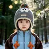 Gorro de Invierno para Niños con Protección para las Orejas, Engrosado y Cálido, Tejido a Mano a Prueba de Viento Estilo Coreano Gorro de Bebé para Niños