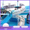 Grande slide de aço inoxidável ao ar livre parque infantil jardim de infância ao ar livre slide equipamento de diversão sem energia