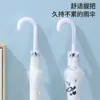 Paraguas Transparente para Adultos y Niños, Moderno Reforzado y Engrosado Estampado de Moda Oso Panda Paraguas Largo Esmerilado