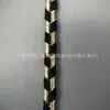 Em estoque atacado fita plana trançada de fios dourados multi-fios 6MM de largura corda decorativa artesanal bolsa de presente bolsa de armazenamento acessórios