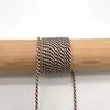 Em estoque corda de poliéster 2mm com núcleo torcido, corda de guarda-chuva mesclada, puxador de bolsa, tecelagem manual, corda para pendurar DIY, decoração de cauda de puxar à prova de vento, pingente de gota