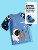 Traje de baño para niños dividido de seis piezas, de manga corta, para niños de mediana edad y mayores, para aprender a nadar, bañador, bañador, gorro de baño, traje al por mayor