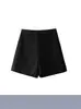 Shorts de Traje Minimalistas Grises para Mujer 2025 Primavera y Verano Nueva Ropa Exterior Pantalones Rectos Ajustados Cintura Alta Línea A Pantalones Casuales
