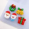 Série de Natal Desenho Animado Presente Acessórios de Resina Cola de Creme Capa de Celular DIY Grampo de Cabelo Título Acessórios de Decoração de Natal