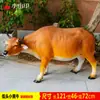 Ornamentos de Gado Simulado Escultura de Animal Modelo Grande de Búfalo Paisagem de Jardim Artesanato Externo de Plástico Reforçado com Fibra de Vidro e Resina