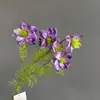 Hierba de Semilla Negra Artificial con 5 Cabezas, Flores Falsas para Decoración, Arreglos Florales Frescos, Flores para Decoración del Hogar, Ramo para Fotografía de Bodas, Hierba de Semilla Negra