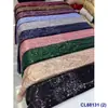 Tecido com Lantejoulas Bordadas em Base de Tule, Decoração com Padrão de Plantas, Tecido de Lantejoulas para Passarela, Renda de Lantejoulas
