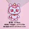 Nuevos Pegatinas Decorativas de Animales de Dibujos Animados Unicornio Peluche Pony Bordado Ropa Chaqueta de Plumas Bolsa Parches Autoadhesivos