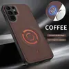 Adecuado para funda de teléfono Samsung S26Ultra, textura de cuero tecnológico A57, funda de negocio magnética A37, cubierta protectora anticaídas S25FE