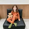 2026 Nuevo Conjunto de Ropa Interior Térmica para Niños, Pijamas para Niños Grandes, Ropa de Casa para Niñas, Ropa de Otoño y Pantalones para Niños