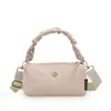 Bolso Cruzado para Mujer Estilo Deportivo Casual para Exteriores, Bolso de Hombro Versátil Simple para el Trabajo, Bolso Cilíndrico Plegado de Moda para Llevar en la Mano