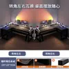 Escritorio de Gaming de Esquina Escritorio de Computadora Escritorio de Escritorio Hogar Doble Escritorio Estantería Mesa de Esquina para Dormitorio Escritorio de Oficina Mesa de Trabajo